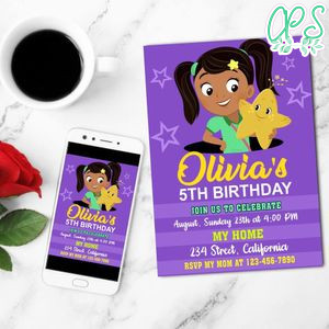Nina's World Mobile Invite Customizable Template Instant Download