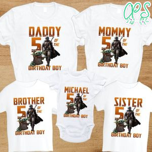 Mandalorian Family Birthday Vacation PNG file template