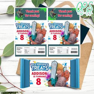 Chainsaw man Rice Krispies Treats Template Printable Instant Download