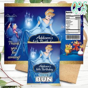 Cinderella Honeybun Snack Bag Digital File Printable Instant Download