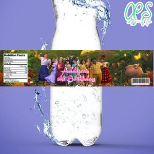 Encanto Birthday Water Bottle Label Template to Print at Home Instant Download