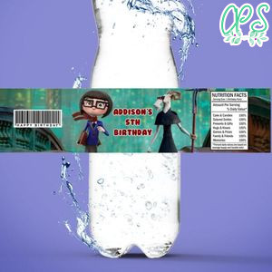 Dalia and the Red Book Birthday Water Bottle Label Template to Print at Home Instant Download