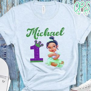 Princess Tiana Baby Birthday Girl Party PNG file template