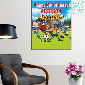 Inazuma Eleven Birthday Poster Digital File Printable Instant Download