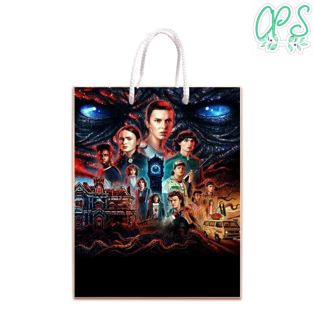 Stranger Things Season 4 Gift Bag Label Template Printable Instant Download