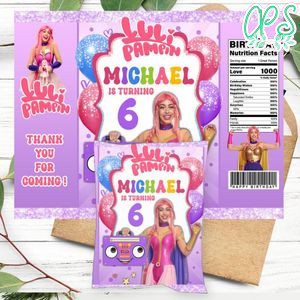 Luli Pampin Birthday Chip Bag Digital File Printable Instant Download