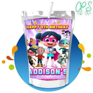 Starbeam Capri Sun Birthday Labels Digital File Printable Instant Download