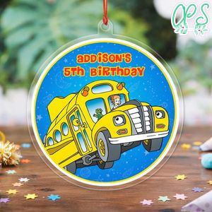 Magic School Bus Acrylic Ornament Birthday Gift