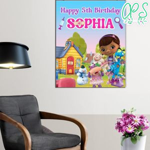 Doc Mcstuffins Birthday Poster Digital File Printable Instant Download