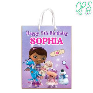 Doc Mcstuffins Gift Bag Label Template Printable Instant Download