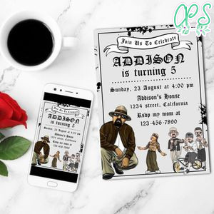 Cholo Birthday Invitation Customizable Template to Print at Home Instant Download