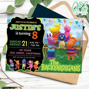 Backyardigans Invitation Customizable Template to Print at Home Instant Download