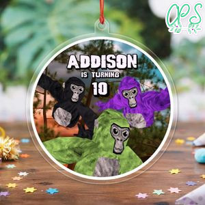 Gorilla Tag Acrylic Ornament Birthday Gift