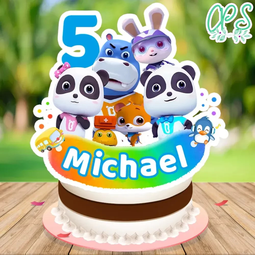 Babybus Cake Topper Template Printable DIY | CustomPartyShirts