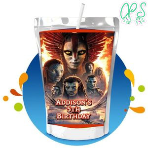 Avatar Fire and Ash Capri Sun Birthday Label Digital File Printable Instant Download