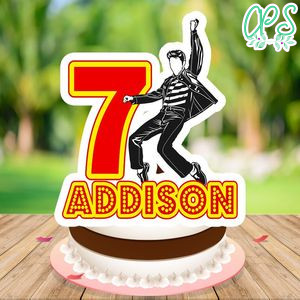 Elvis Cake Topper Template Printable Instant Download