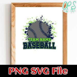 Baseball Team 3 customizable shirt design template