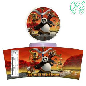 Kung Fu Panda Cotton Candy Label Template To Print At Home Instant Download