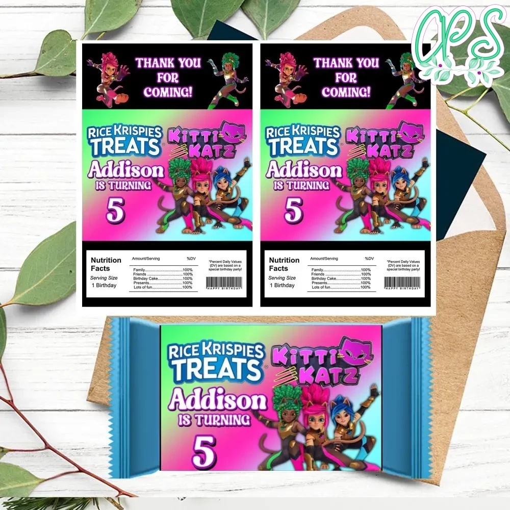 Kitti Katz Rice Krispies Treats Template Printable CustomPartyShirts