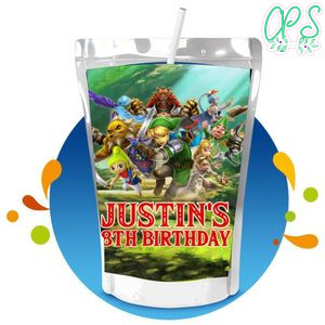 Legend of Zelda Capri Sun Birthday Labels Digital File Printable Instant Download