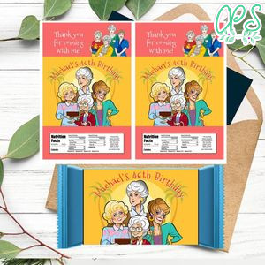 Golden girls Rice Krispies Treats Printable Instant Download