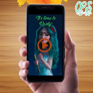 Mavka Birthday Video Invitation Digital Template Customizable Instant Download