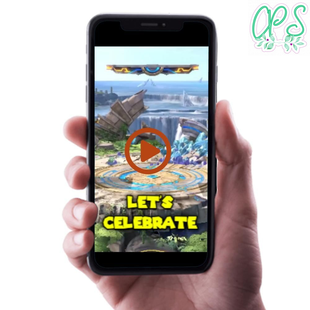 Super smash brothers Birthday Video Invitation Digital Template Customizable Instant Download