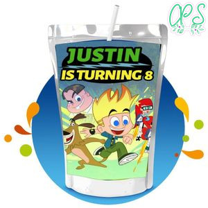 Johnny Test Capri Sun Birthday Labels Digital File Printable Instant Download