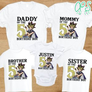 Yugioh Birthday Family Trip Vacation T-Shirt