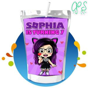 Kori juega Capri Sun Birthday Labels Digital File Printable Instant Download