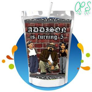 Cholo Capri Sun Birthday Labels Digital File Printable Instant Download