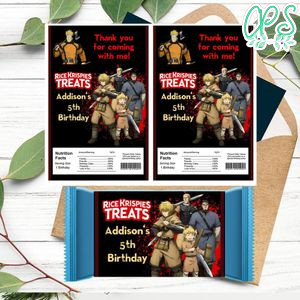 Vinland saga Rice Krispies Treats Template Printable Instant Download