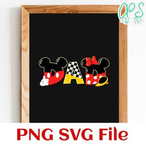Dad Mickey And Minnie Customer request PNG file template