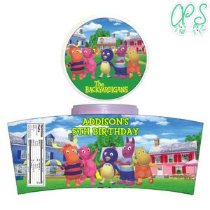 Backyardigans Cotton Candy Label Template To Print At Home Instant Download