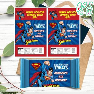 Superman Rice Krispies Treats Printable Instant Download