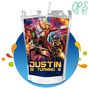 Guardians Of The Galaxy Capri Sun Birthday Labels Digital File Printable Instant Download