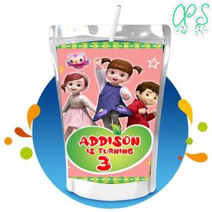 Kongsuni and friends Capri Sun Birthday Labels Digital File Printable Instant Download