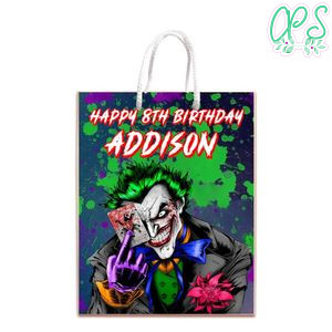 Joker Gift Bag Label Template Printable Instant Download