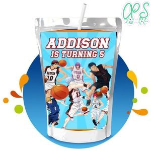 Kuroko's Basketball Capri Sun Birthday Labels Digital File Printable Instant Download