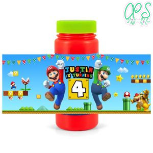 Super mario Bubbles Wrapper Template to Print at Home Instant Download