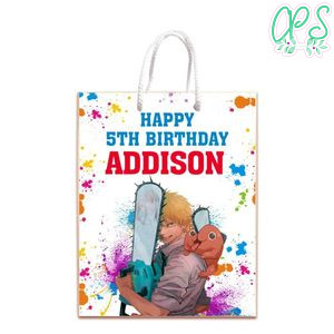 Chainsaw Gift Bag Label Template Printable Instant Download