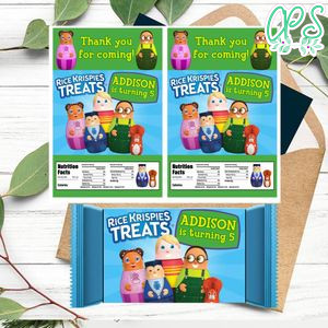 Higglytown heroes Rice Krispies Treats Template Printable Instant Download