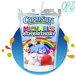 Badanamu Capri Sun Birthday Labels Digital File Printable Instant Download