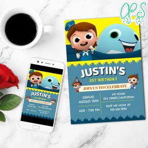 Paco el Marinero Invitation Customizable Template to Print at Home Instant Download