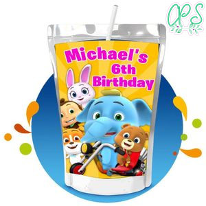 Loco Nuts Capri Sun Birthday Labels Digital File Printable Instant Download