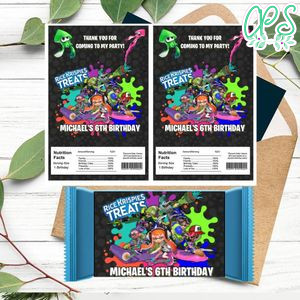 Splatoon Rice Krispies Treats Template Printable Instant Download