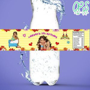 Floricienta  Bottle Label Birthday Water Bottle Label Template to Print at Home Instant Download