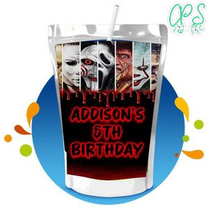 Friends horror movie Capri Sun Birthday Label Digital File Printable Instant Download