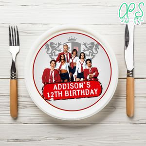 Rebelde Way Birthday Plate Template Customizable To Print At Home Instant Download
