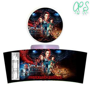 Stranger Things Season 4 Cotton Candy Label Template To Print At Home Instant Download